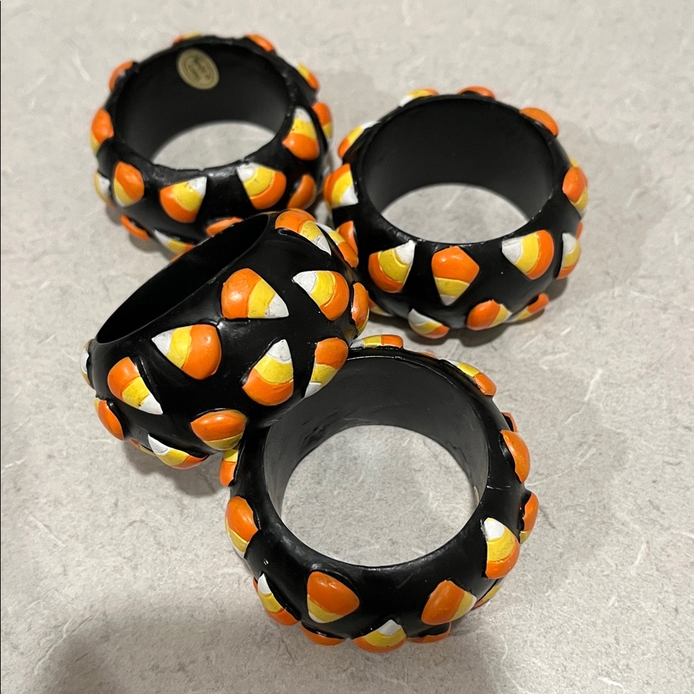 Colorful Candy Corn Napkin Rings - Picture 2 of 2